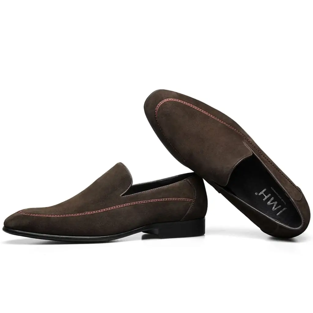 sapato loafer masculino	marrom